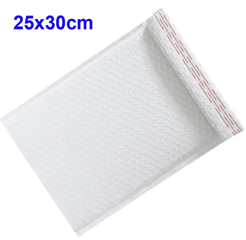 25pcs 25x30cm packaging envelope Large shipping bags Padded Envelopes White Black Bubble Mailers Bubbles poly mailer polymailer