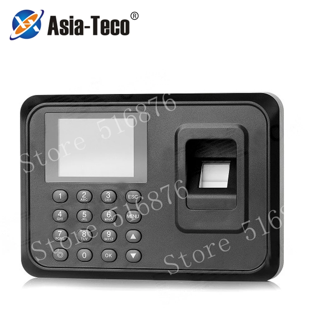 Free Shipping 2.4 inch TFT USB Biometric Fingerprint Time Clock Recorder Digital Electronic Employee Attendance Machine - office