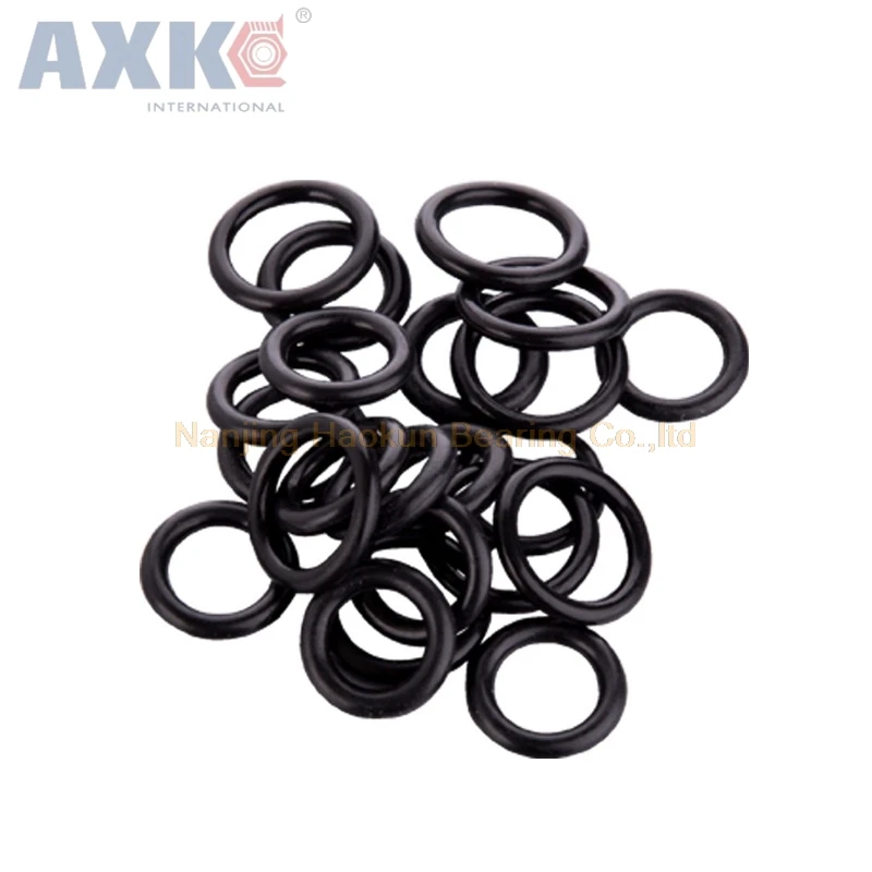 

AXK 100pcs 3mm Thickness Black Rubber O Ring Seals 40/41/42/43/44/45/46/47/48/49mm OD NBR O Shaped Rings Seals Gaskets