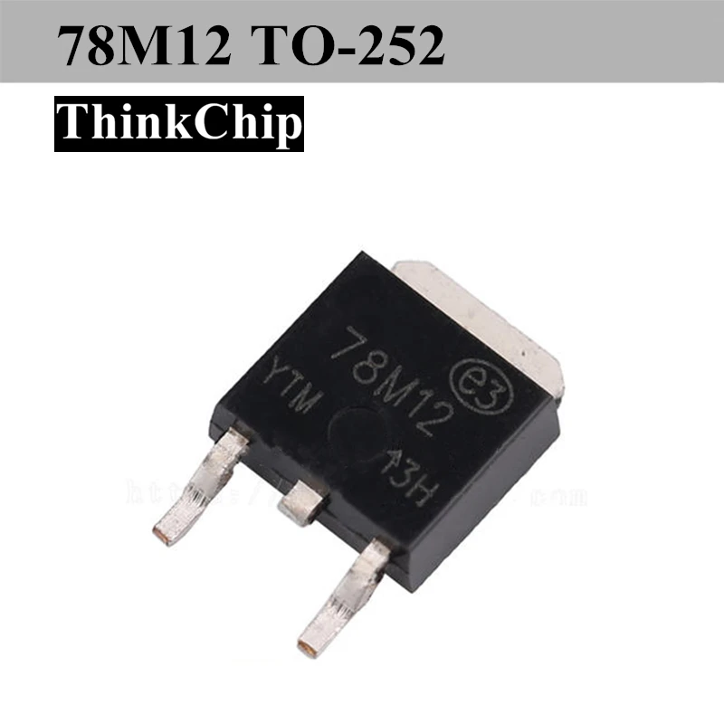 (20pcs) 78M12 TO-252 78M12A L78M12CDT TO252 L78M12 three-port current positive fixed voltage regulator