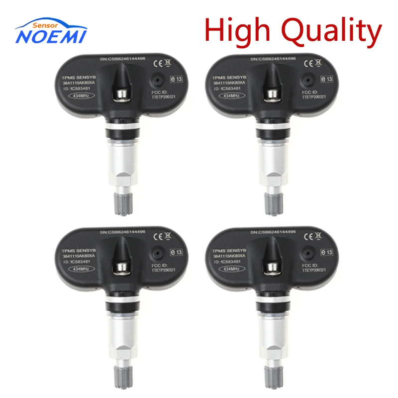 

YAOPEI 4pcs Tire Pressure Sensor 434MHZ TPMS 3641110AK80XA For GREAT WALL HAVAL H5 WINGLE 5 C30