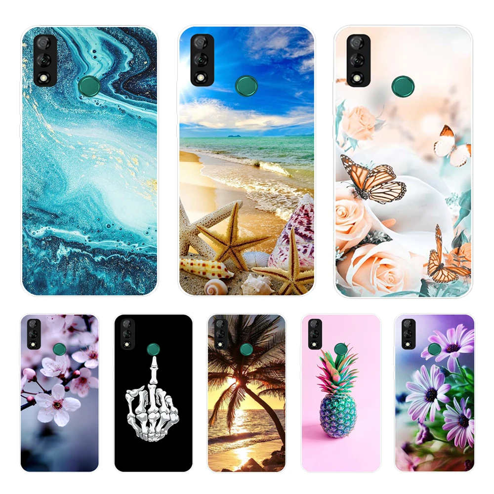 For Huawei Y8S Case Silicone For Huawei Y8S Case Soft Phone Cover on Huawei Y8S Fashion Pattern Back Protective Cover Bumper 6.5