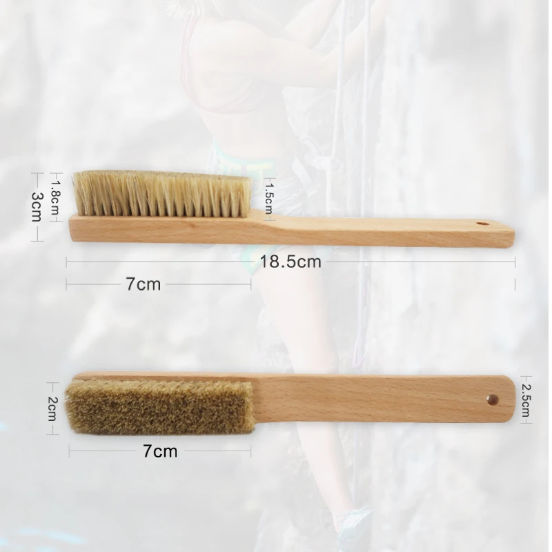 Wooden Boar Hair Cleaning Brush, Rock Climbing, Bouldering, Brush, Home Supplies, Household, Compartments, Shoe Brushes