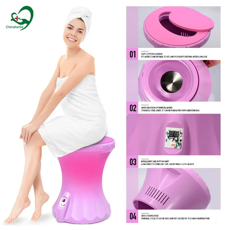 1 Piece Vagina Detox Steamer Chair Far Infrared Yoni SPA Steam Seat Vaginal Douche Female Health Care Hips Anus Sitz Bath