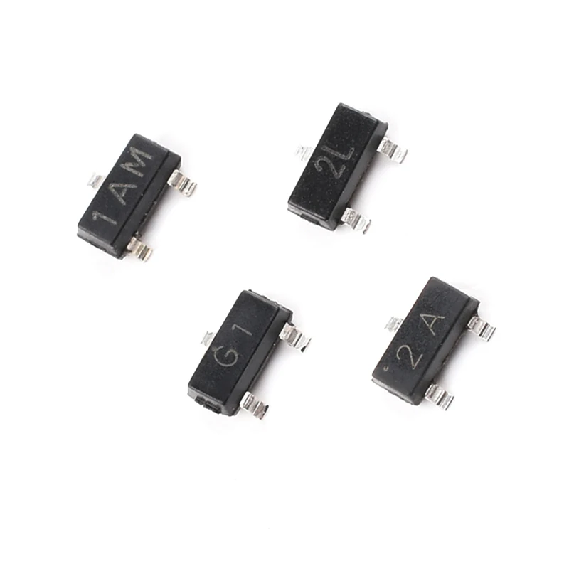 100PCS/LOT MMBT3904 MMBT3906 MMBT5401 MMBT5551 1AM 2L G1 2A SMD Transistor New Original KIT SOT23