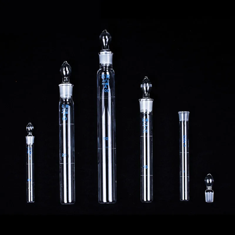Quartz tube with plug quartz cuvette high temperature resistant 5ml 10ml 25ml 50ml 100ml