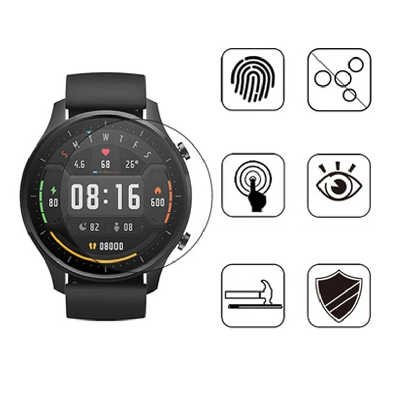 BEHUA 9H Schutzglas für Xiaomi Mi Watch Color 2 Color2 Sport Smartwatch Vollständige Abdeckung HD Klarer Bildschirmschutzfilm – Detail 12