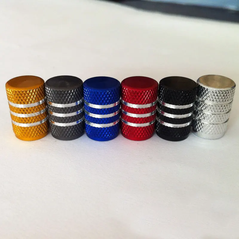 4Pcs/Lot Tire Stem Valve Caps Aluminium Car Dustproof Caps Tire Wheel Stem Air Valve Caps