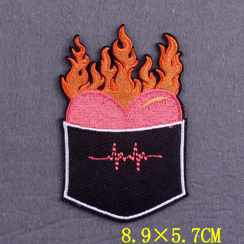 Iron On Patch Punk Biker Patches For Clothing Thermoadhesive Patches On jacket DIY Gorilla Stripes On Clothes Stripes Accessory