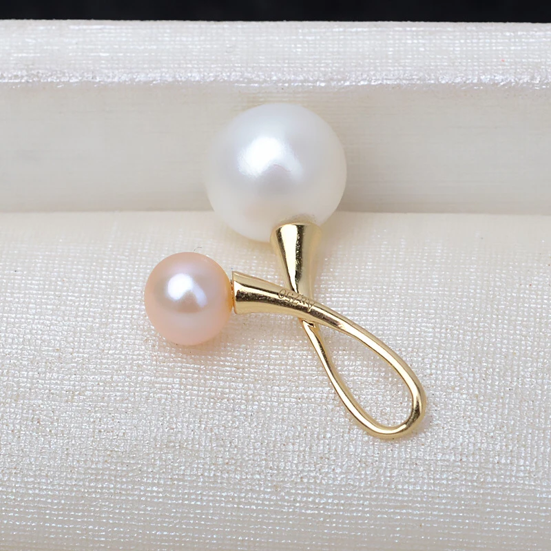 Hot Cheap Classical Real AU750 18K Gold Pendant Mountings Findings Jewelry Settings Accessories Parts for Pearls Beads Stones