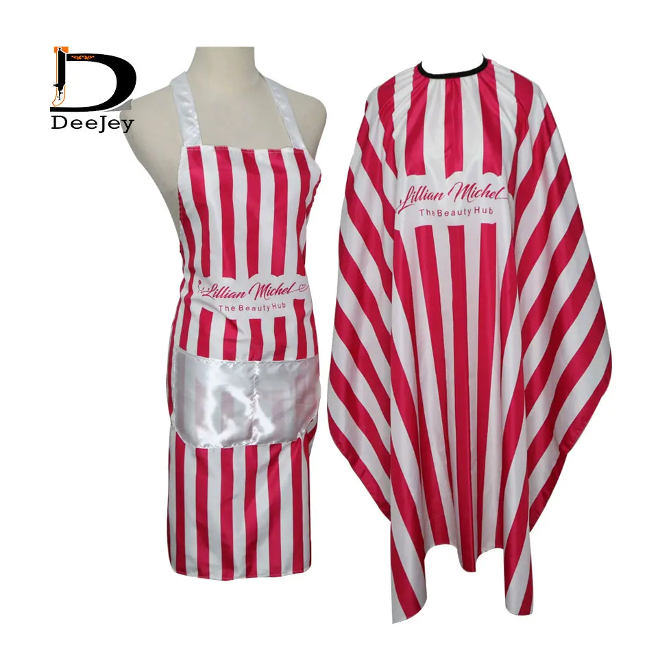 Hairdressing Cape Salon Barber Smock Apron Capes Wholesale Professional Black Waterproof Customized Logo Digital Print All Over