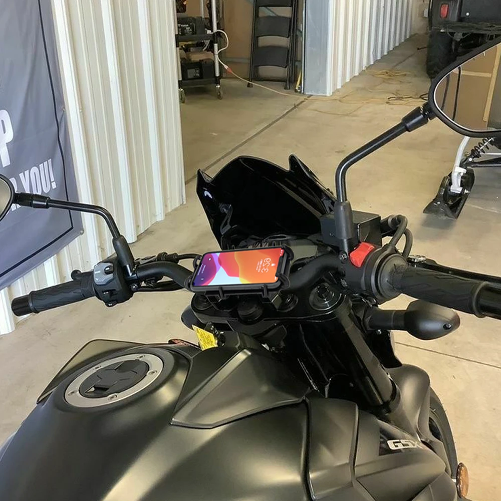 GSX-S750 Motorrad Schwarz Handy Halter GPS Stehen Halterung Für Suzuki GSX-S 750 2016 2017 2018 2019 2020 2021