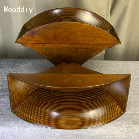Wooddiy 2 인치 나무 경적 한 쌍의 자작 나무 합판 쌍곡면 경적 Th4001 복사 TD4001 스피커 경적 클래식 61cm 너비