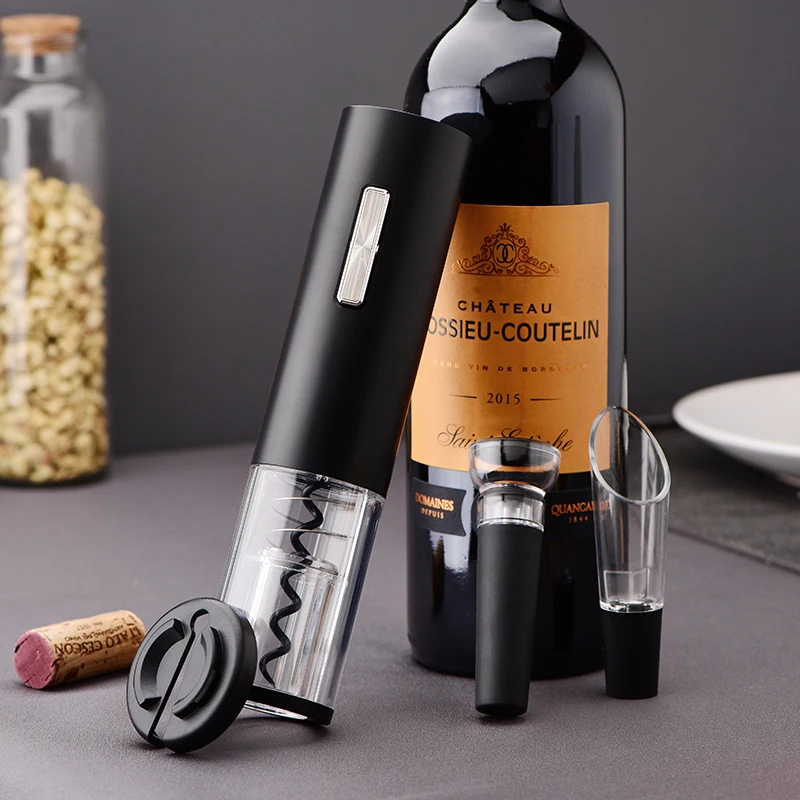 Newest Electric Wine Bottle Opener Rechargeable Automatic Wine Corkscrew With Foil Cutter With USB Charging Cable For Home Use