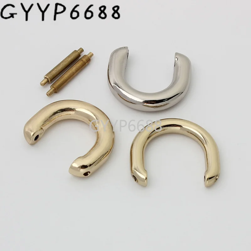 

10-30pcs 4colors 15mm 17mm alloy polished removeable d ring with screws for handbags connector buckles purse accessories