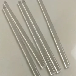 Alta pureza sílica quartzo Rod, 2mm a 100mm, para fundição, fundição, pesquisa científica