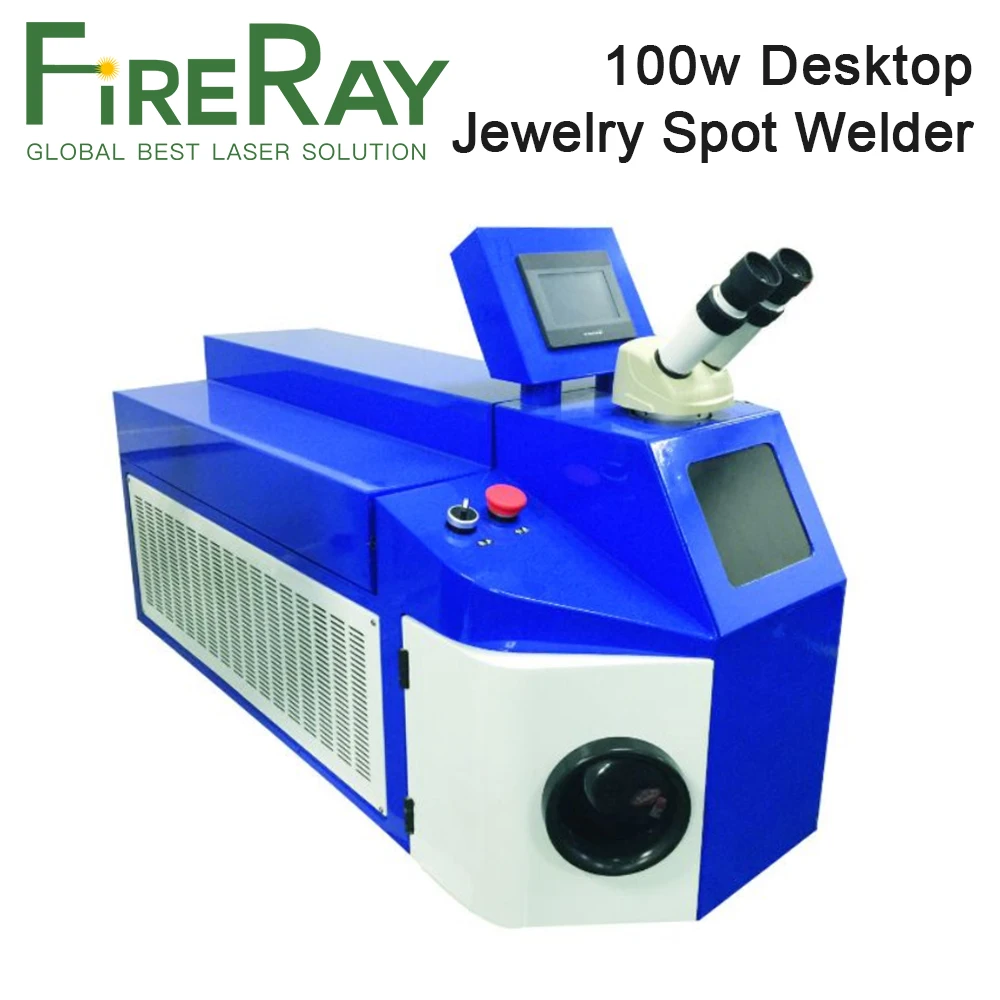 FireRay سطح المكتب 100 واط YAG مجوهرات بقعة لحام مجوهرات YAG آلة لحام بالليزر لخواتم الفضة والذهب المعلقات أسنان