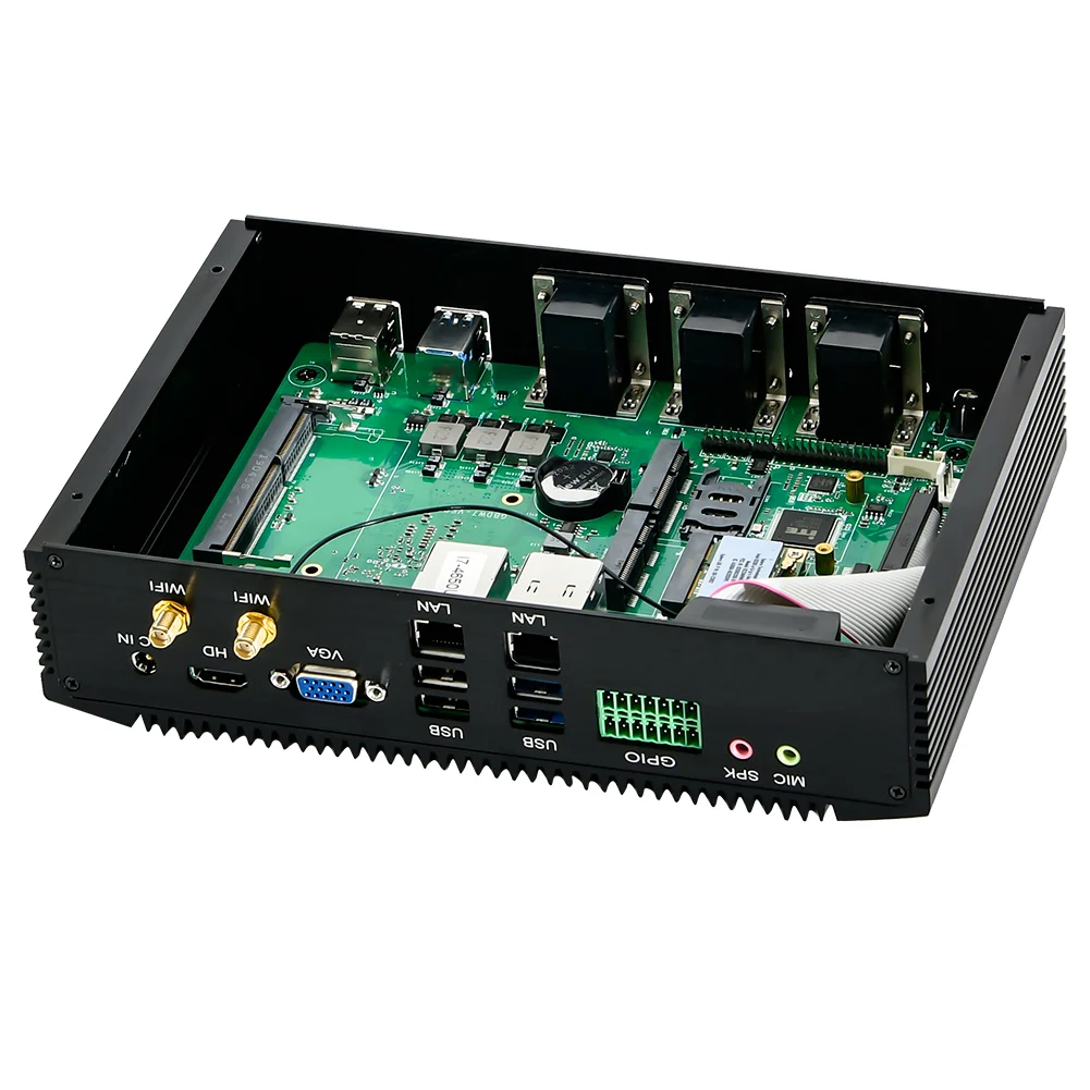 Imagem -04 - Hunsn-mini Computador Fanless Industrial pc Im05ipcintel Core i5 I7windows 11wol Cão de Guarda Apoiado Lan 2x Gpio6x com