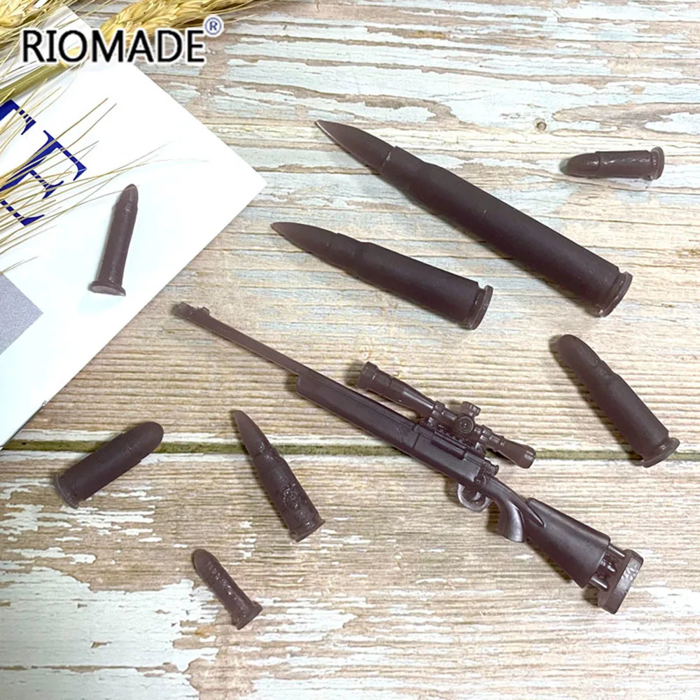 Gun Bullet Shape Silicone Mold DIY Sniper Rifle Styles Resin Handmade Mould Chocolate Dessert Candy Fondant Decorating Tools