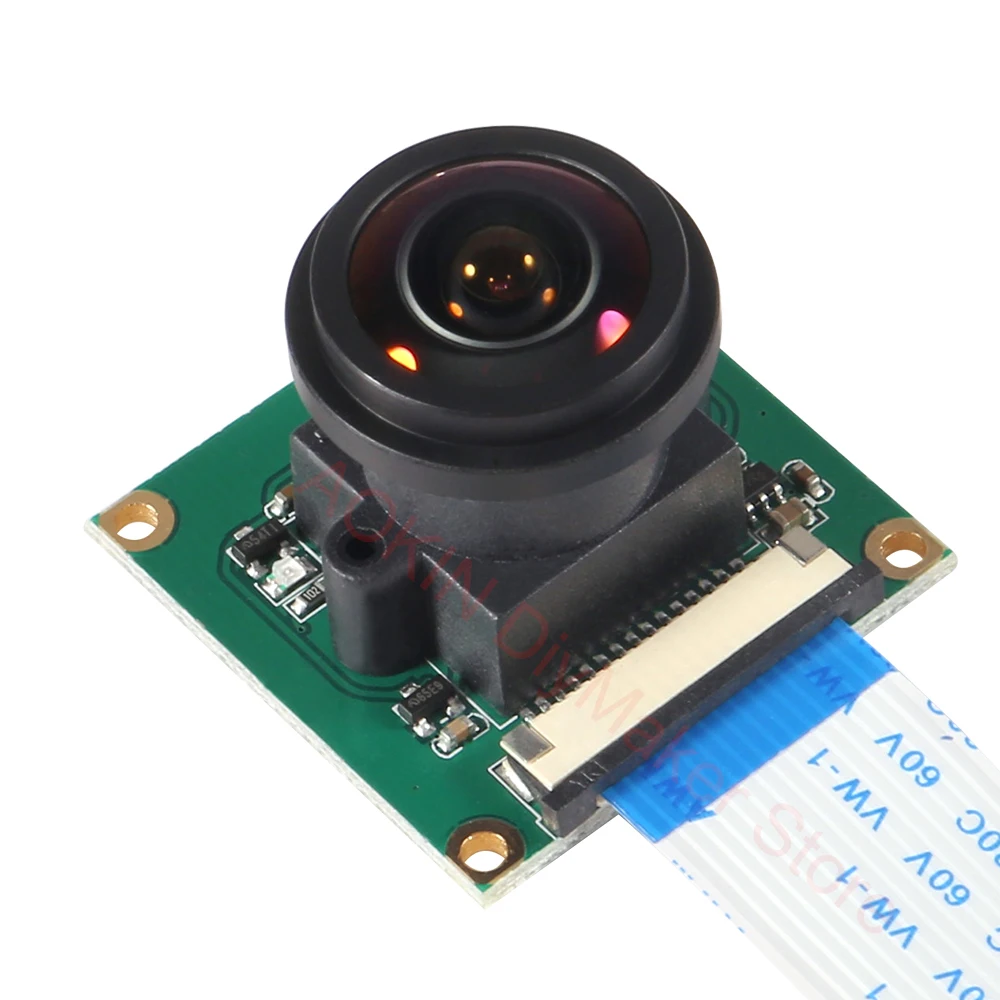 Raspberry Pi Camera Module OV5647 5MP 175 Degree Wide Angle Fisheye Lens Raspberry Pi 4/ 3 Model B Camera Module