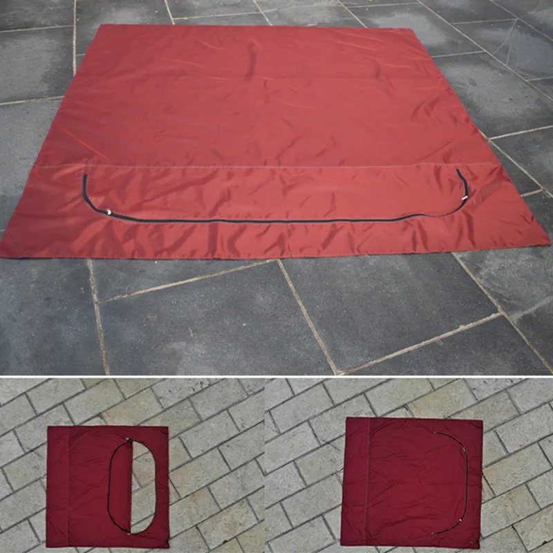 Removable Camping Mat for Winter Tent 4 Size Waterproof Tent Mattress Fixed in the Ice Fishing Cotton Tent Bottom Tent Accessory