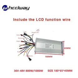 Controller motore elettrico Brushless BLDC, 36V, 48V, 800W, 1000W, Scooter, bicicletta elettrica