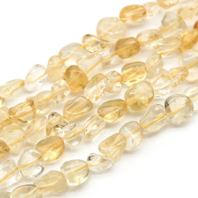 Perles en pierre de Quartz citrine jaune naturelle, 5-8mm, entretoise irrégulière, amples pour la fabrication de bijoux, collier et Bracelet à faire soi-même, 15 pouces