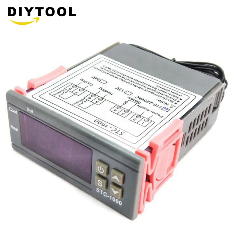 12V/24V/110V-220V thermostat stc-1000 electronic digital display microcomputer temperature controller switch