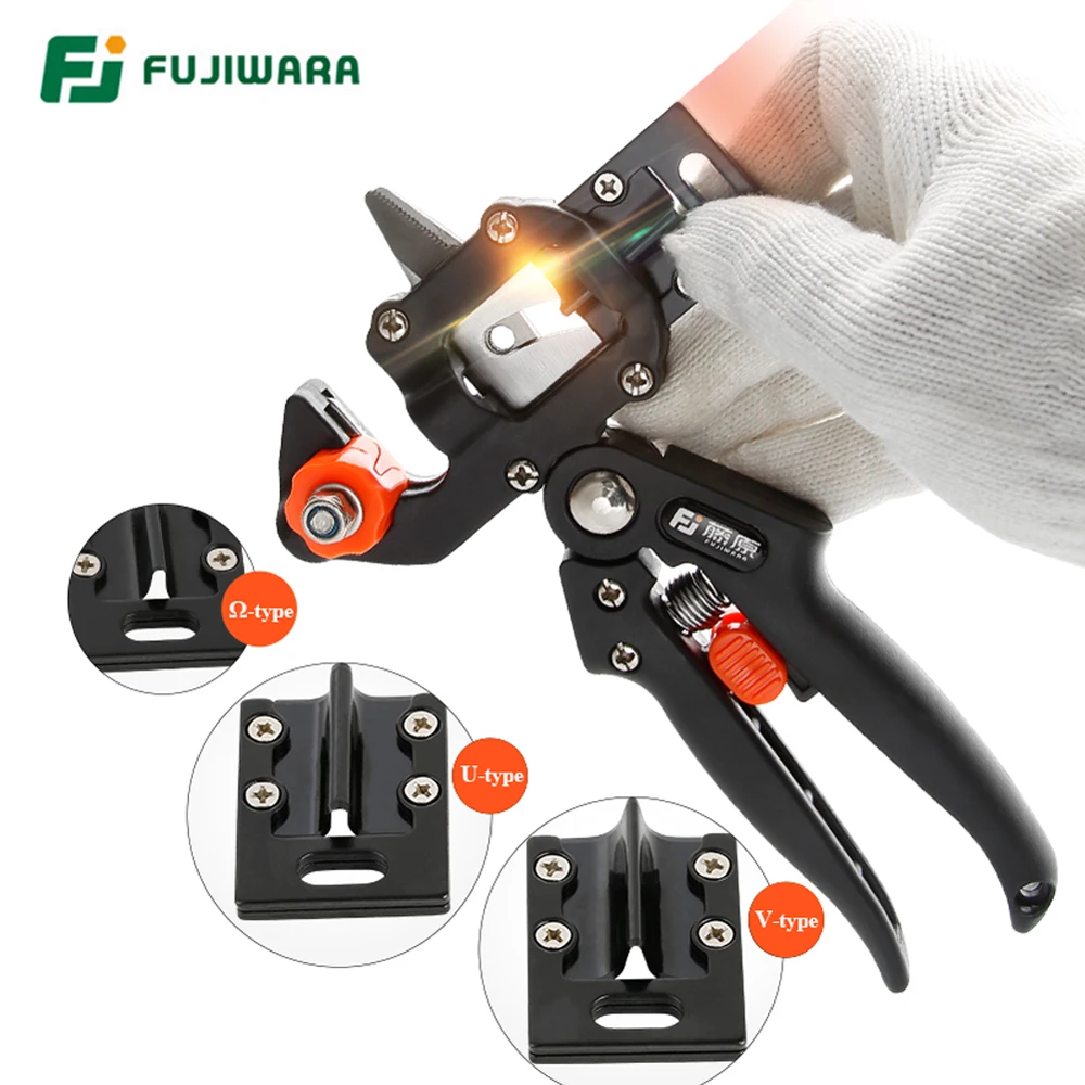 FUJIWARA Grafting Shears Scissor Fruit Tree Vaccination Multi-function Bud Cutter Gardening Tools