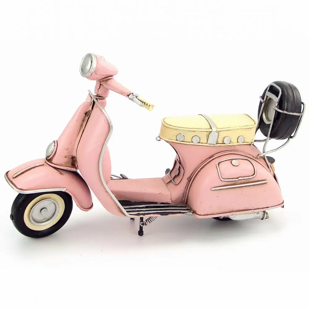 Brand New Handmade Motorcycle Model 1965 VESPA Metal Motorbike Artefact Model Toy For Collection Gift Decoration