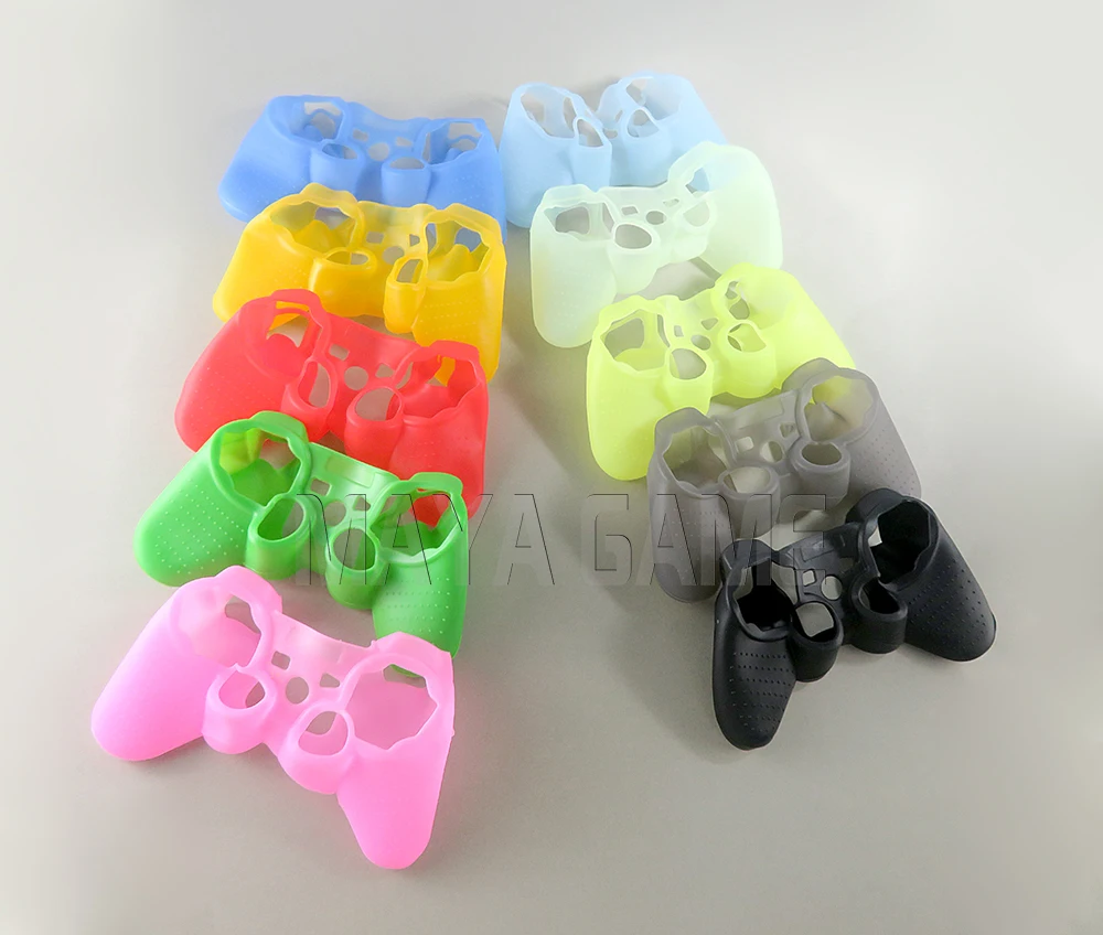 Juste de protection en silicone multicolore pour manette Playstation 3, étui en peau pour PS3, 2 pièces