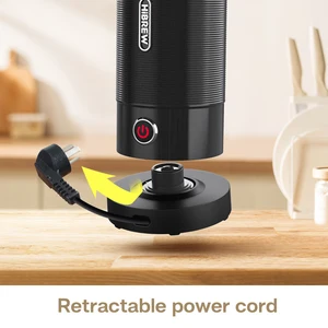 HiBREW Köpük süt köpürtücü Köpürtücü Mikser, Çikolata, Soğuk, Latte Cappuccino tam otomatik Sıcak soğuk Süt Serin Dokunmatik M1A 8 en çok satılan, meyan kökü, tatlı-no. 2