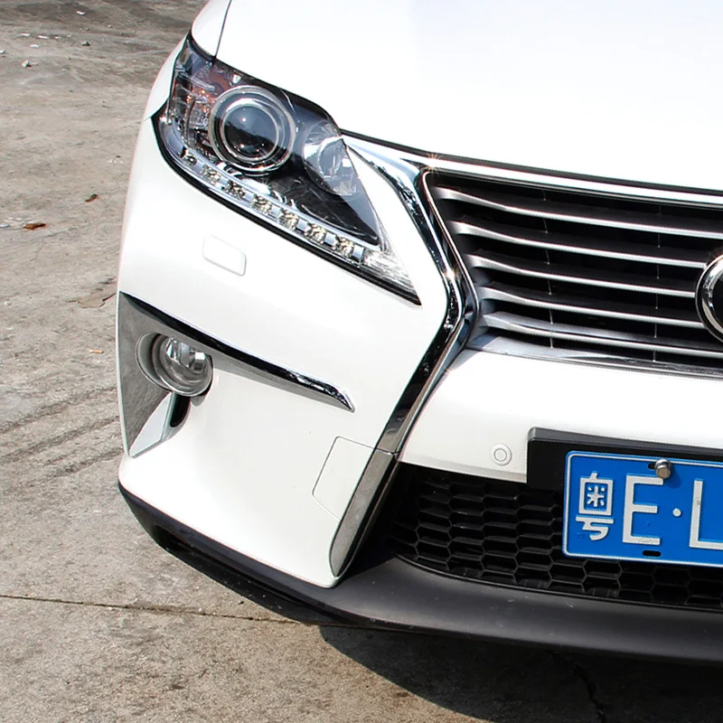 Car Front Light  Fog Lamp Cover Chrome Styling Accessories for Lexus Rx 2009 2010 2011 2012 2013 2014 Rx270 Rx300 Rx350 Rx450h