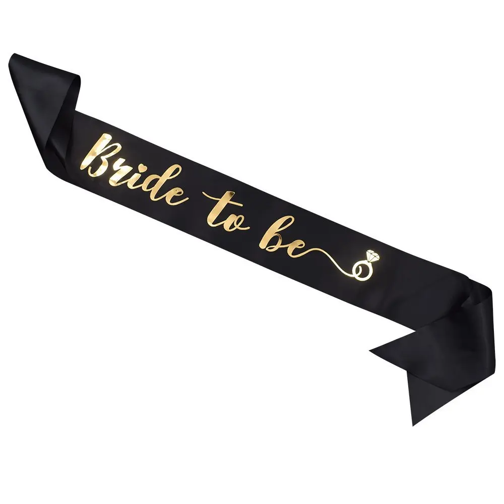 Acessórios de casamento mancha sash noiva para ser dourado noiva dama de honra nupcial para despedida de solteira hen party decoração meninas presente 2020