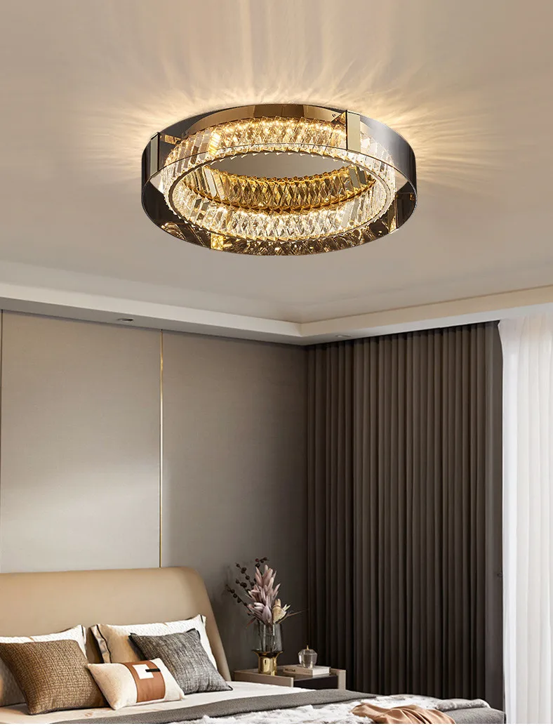 K9 Crystal LED Dimmable Ceiling Lamp Steel Body Mounted