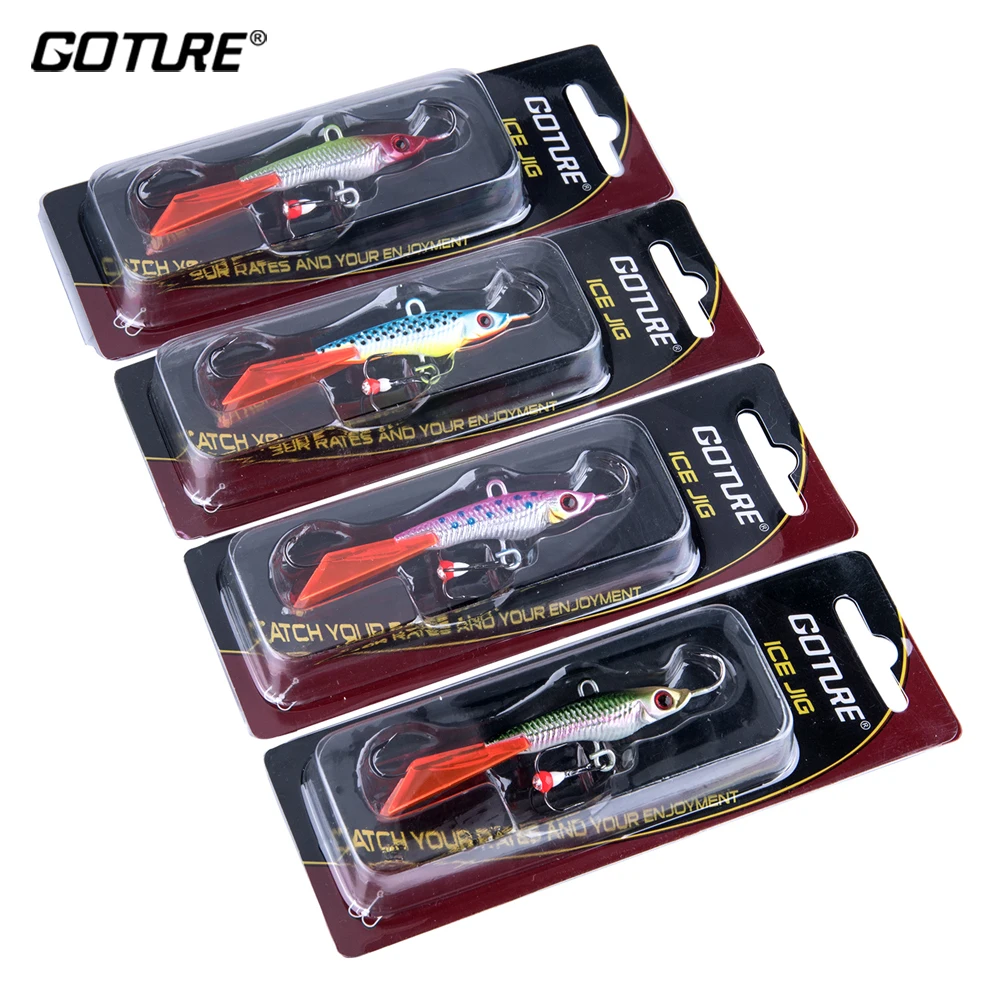 

Goture 4pcs/set Ice Fishing Lure Balancer 17.2g/7.9cm Artificial Bait Wobbler For Winter Fishing Lure Tackle for Pike Trout