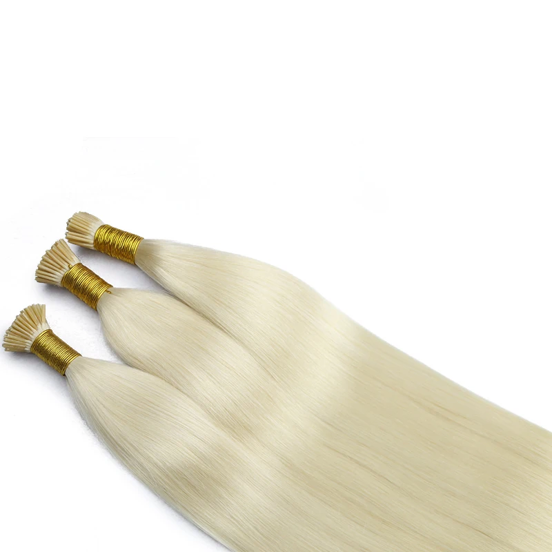 Russian Virgin Hair 18-24 Inch 1g/strand Real Pre Bonded Fusion I Tip Human Hair Extensions Natural Italian Keratin Capsule Hair