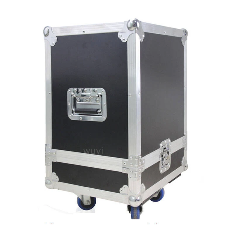Customized Flycase for Two Speakers Beam Light Air wire Shockproof Aluminum Box Flight Case with Wheels