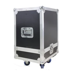 Customized Flycase for Two Speakers Beam Light Air wire Shockproof Aluminum Box Flight Case with Wheels