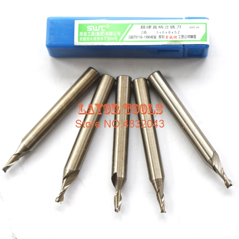 2F/3F/4F Flute 2mm/3mm/4mm/5mm/6mm HSS & Aluminium endmill milling cutter CNC Bit Milling Machine tools Cutting tools