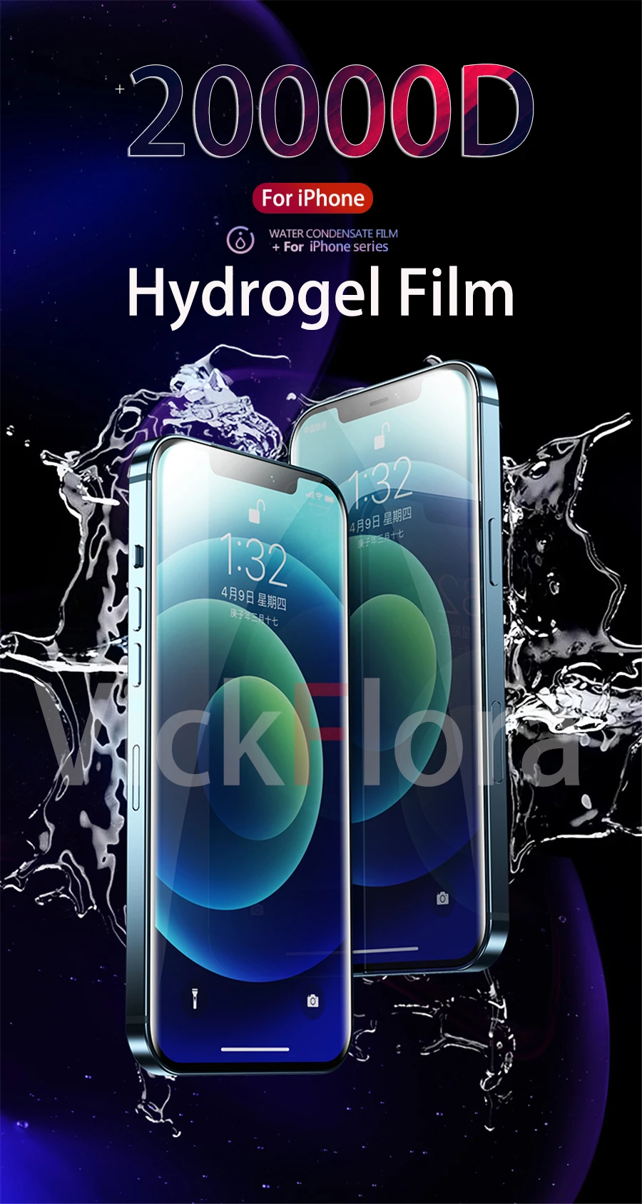 Hydrogel-Folien-Displayschutz für iPhone 17/16/15/14/11/12/13 Pro Max Mini X/XR/XS MAX/8/7 Plus - 3/1 Stück iPhone-Schutzfolie – Detail 1