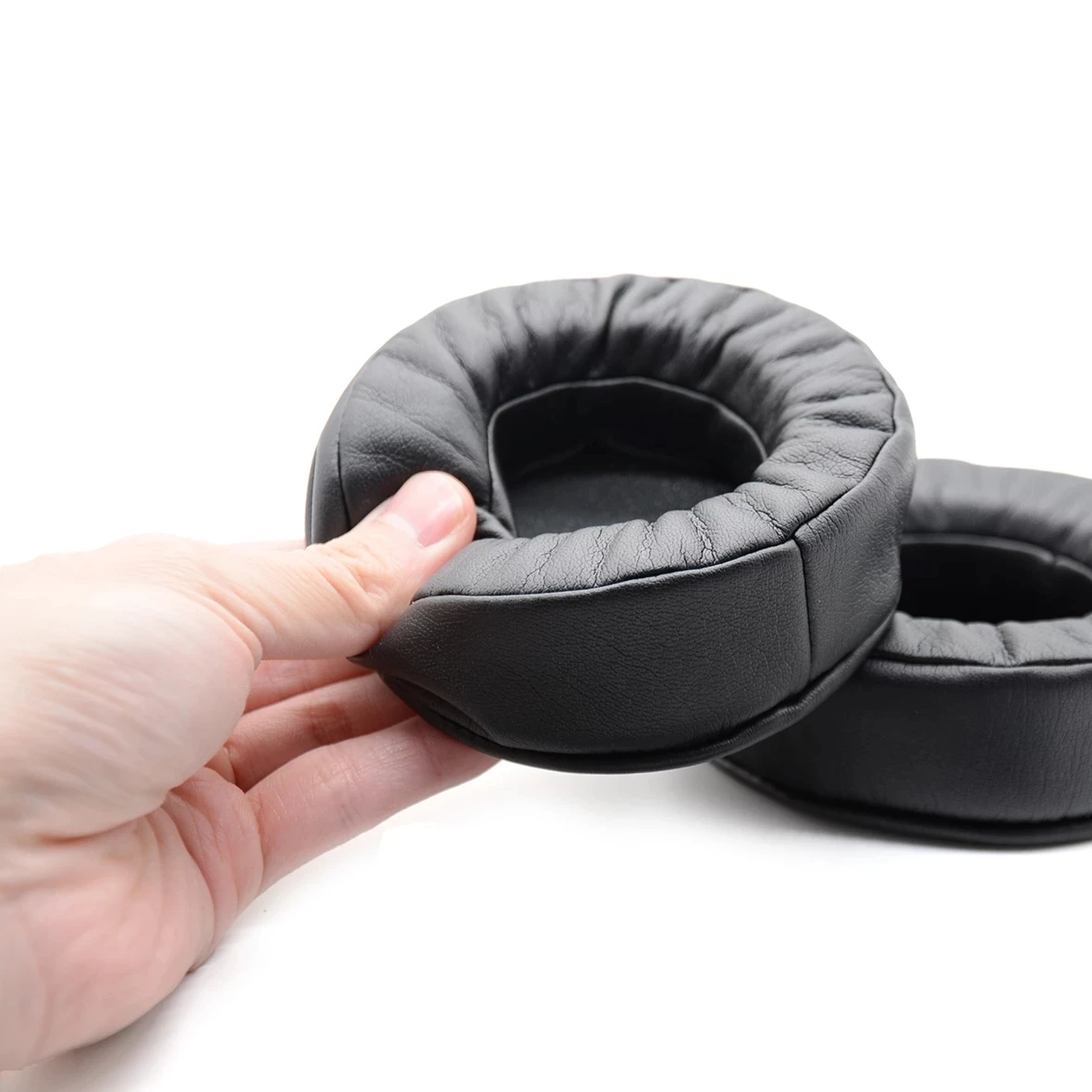 وسادات أذن بديلة من الجلد البروتيني من رغوة الذاكرة Spnge لسماعات الرأس Bluedio T5 T-5