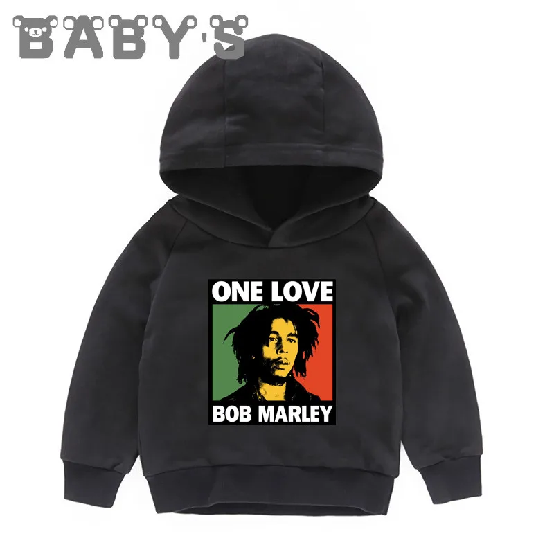 Jamaica Singer Bob Marley Kids Hoodies Fashion Cool Sweatshirts Boys Clothes Children Outwear Baby Girls Autumn Tops,KMT5208