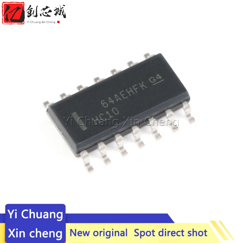 

10PCS New HC10 74HC10DR SMD SOP-14 SN74HC10DR 74HC10 six-way inverter logic chip SOP14