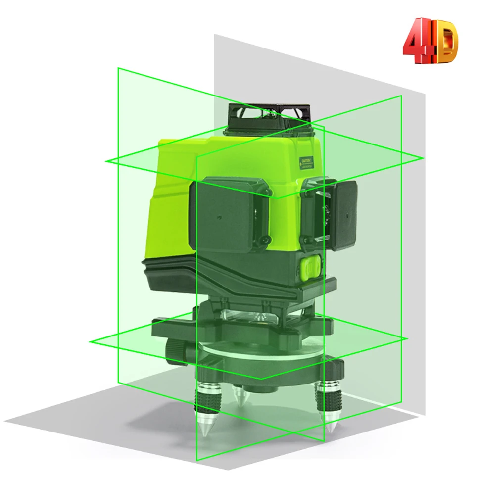 Clubiona 4D German Laser Core Floor and Ceiling Green Lines Remote control Laser Level With 5000mahs Li-ion battery