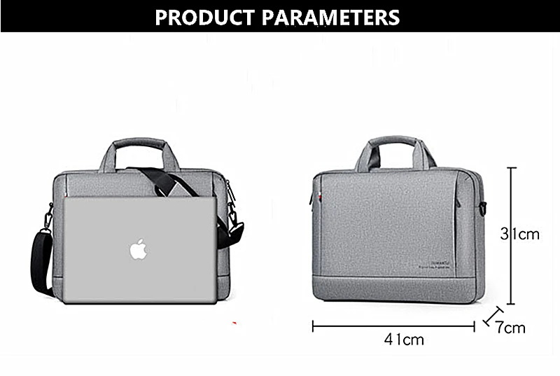 حقيبة كمبيوتر محمول للرجال مقاس 14 بوصة ، حقيبة سفر من النايلون ، مكتب ، أعمال