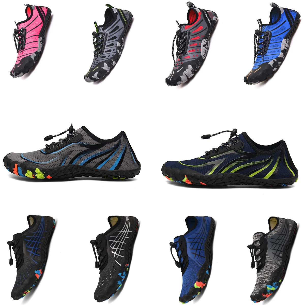 

2022 New Adult Wading Shoes Aqua Shoes Men's Hiking Shoes Five-Finger Shoes Riding Shoes Women Outdoor Hiking Shoes 36-46#