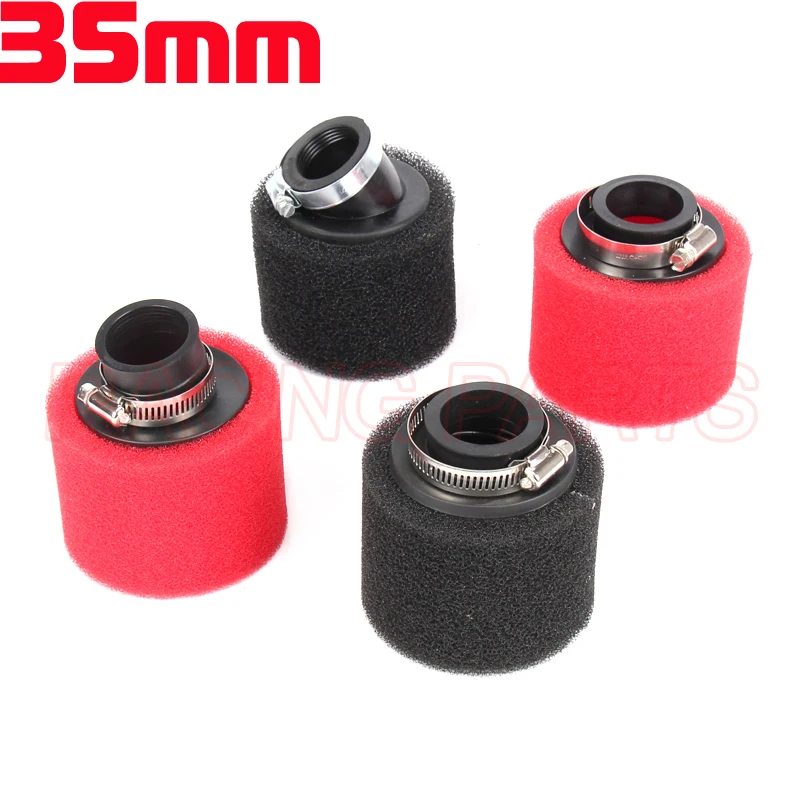 Motorcycle Sponge Air Filter Cleaner Straight and Bent Neck 35/38/42/45/48mm for ATV Dirt Pit Bike Carburetor 110 cc 125 cc