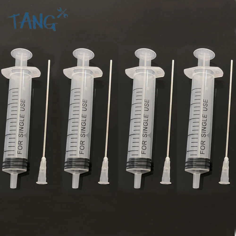 4PCS Ink Refill Tool 10ml Syringe With Blunt Needle For EPSON Canon HP Brother CISS Tank Refillable Cartridge Refilling Ink Kit