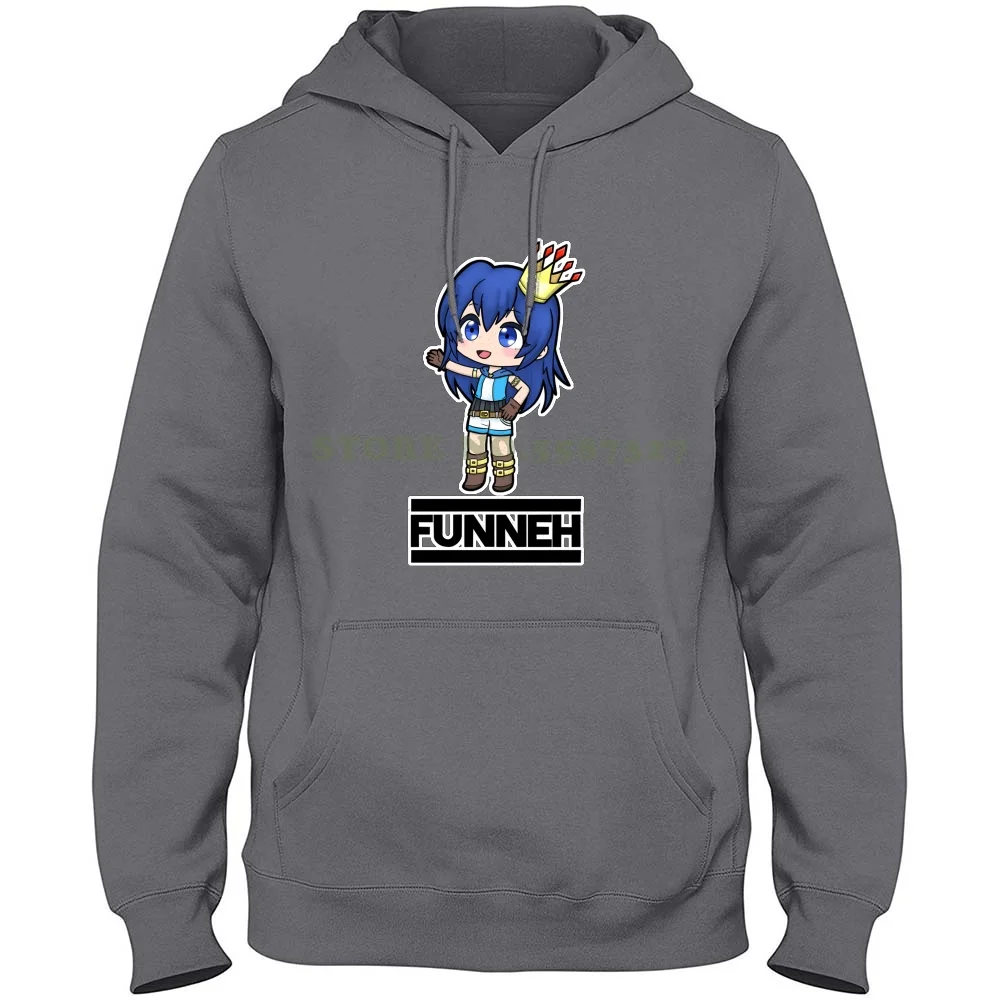 Funneh Gacha Style 100% Pure Cotton Hoodie T-Shirt Funneh Cake Gamer Gaming Bloxburg Itsfunneh Its Funneh Draco Katplays You